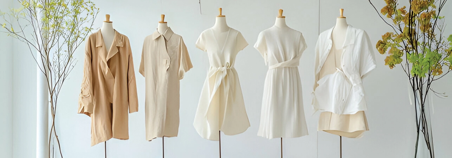 Stylish display of elegant clothing